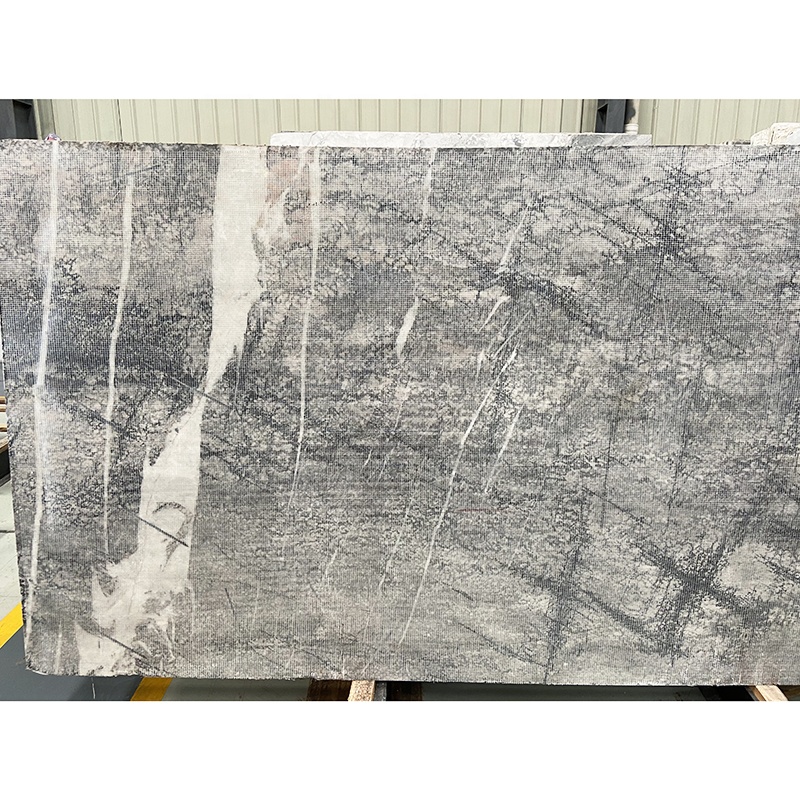 White Grey Marble Natural Stone Big Slab Tile Floor Wall Stairs Step Kitchen Top Dinner Table