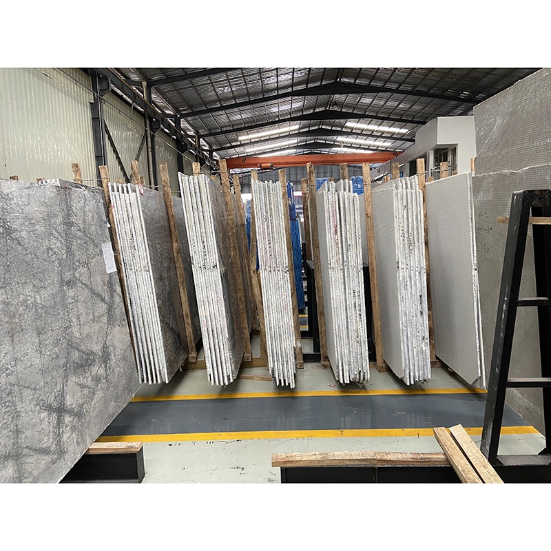 White Grey Marble Natural Stone Big Slab Tile Floor Wall Stairs Step Kitchen Top Dinner Table