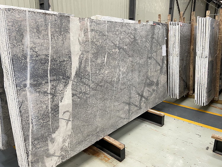 White Grey Marble Natural Stone Big Slab Tile Floor Wall Stairs Step Kitchen Top Dinner Table