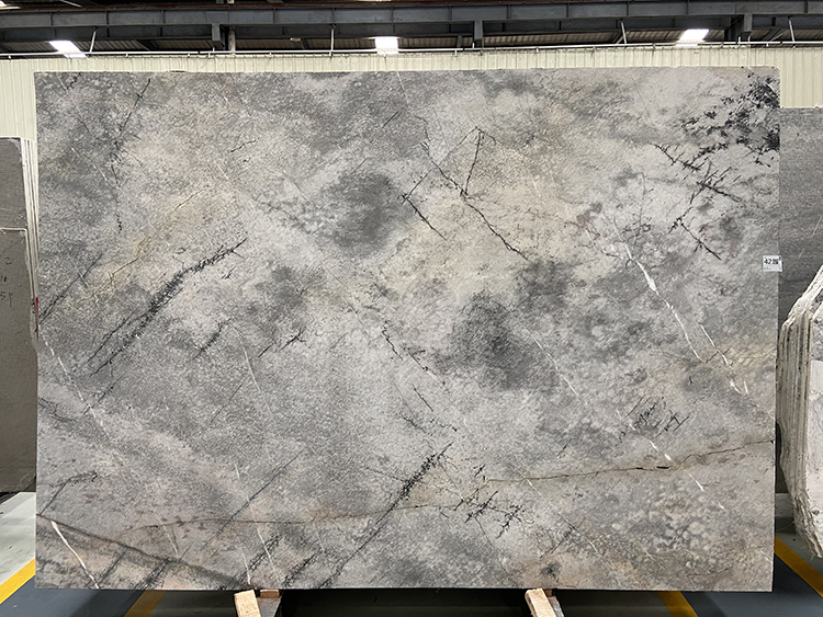 White Grey Marble Natural Stone Big Slab Tile Floor Wall Stairs Step Kitchen Top Dinner Table