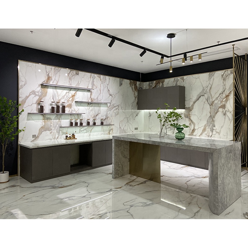 China Supplier Phoenix Crystal White Artificial Marble Stone Countertop Flooring Decoration Wall Big Slab