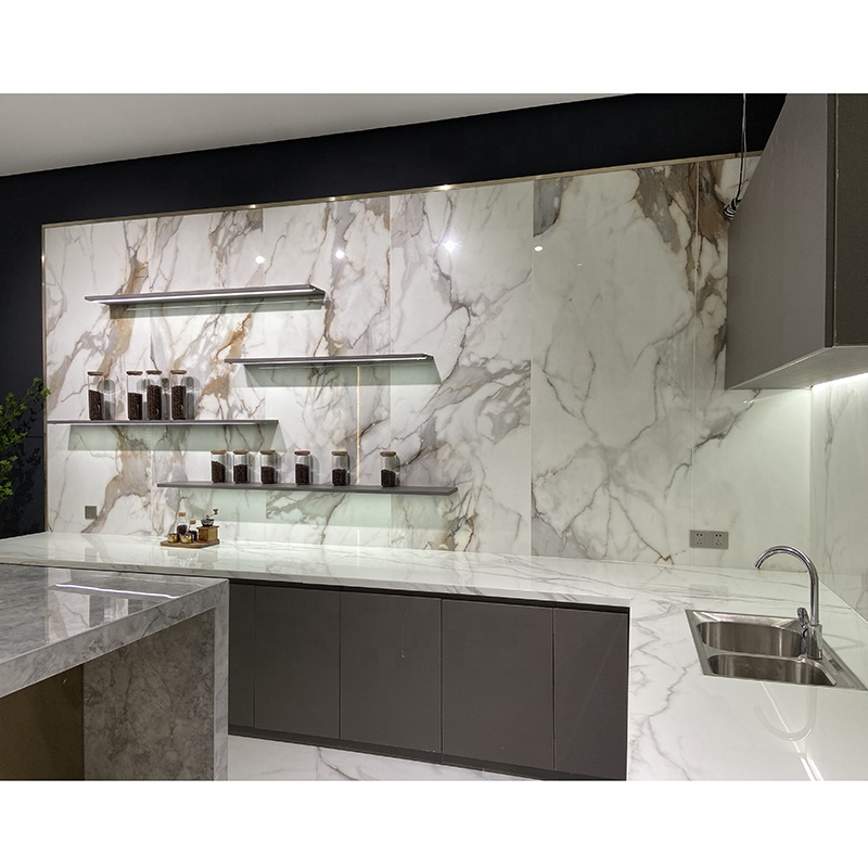 China Supplier Phoenix Crystal White Artificial Marble Stone Countertop Flooring Decoration Wall Big Slab