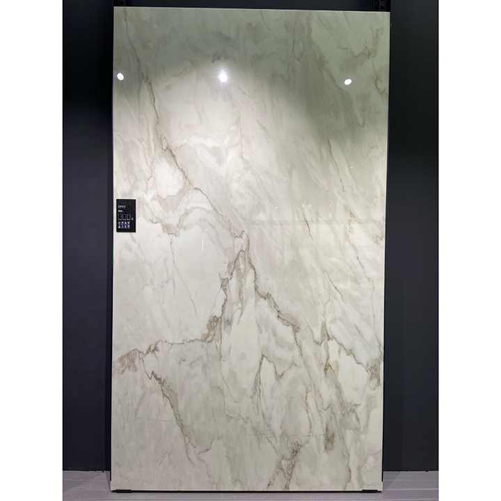 Chinese Phoenix Crystal White Artificial Arabescato Marble Stone Tiles Center Table Top Basin Sink Slab