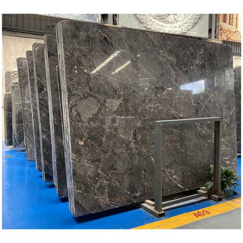 Cheap Chinese Dark Brown Turkey Marble Price Thin Slab Flooring Tile Stone for Coffee Table Top