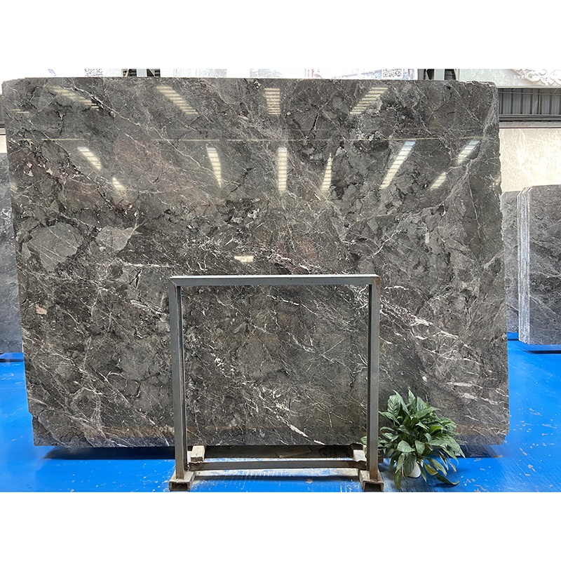 Cheap Chinese Dark Brown Turkey Marble Price Thin Slab Flooring Tile Stone for Coffee Table Top