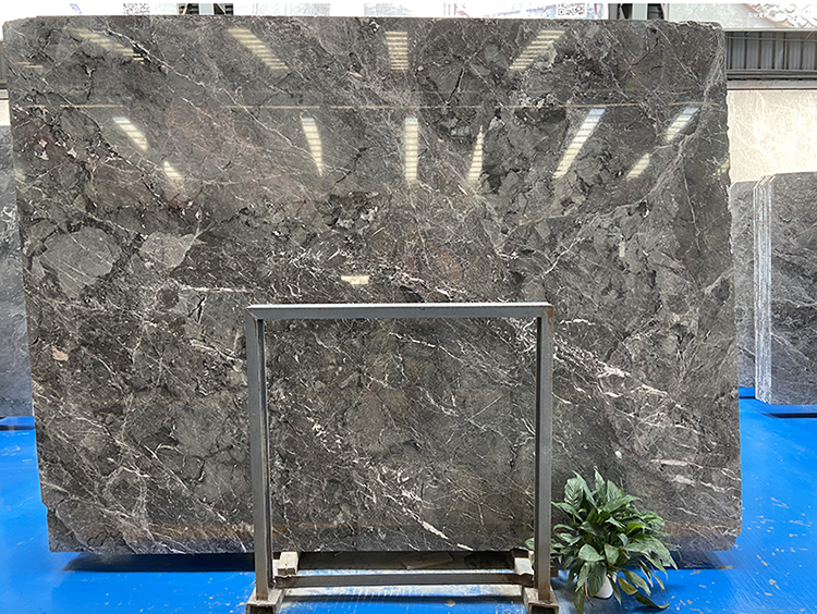 Cheap Chinese Dark Brown Turkey Marble Price Thin Slab Flooring Tile Stone for Coffee Table Top