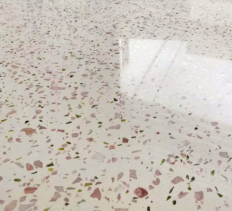 Colorful Artificial Granite Stone Glass Flakes Terrazo Table Flooring Tile Precast Terrazzo