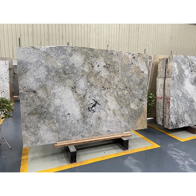 Italian Interior Wall Floor Decoration Grey Marble Big Slabs Polished Slate Natural Marble Stone