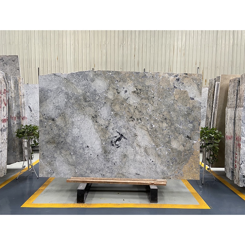 Italian Interior Wall Floor Decoration Grey Marble Big Slabs Polished Slate Natural Marble Stone