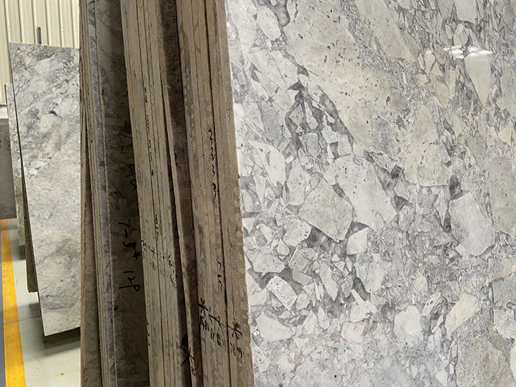 Italian Interior Wall Floor Decoration Grey Marble Big Slabs Polished Slate Natural Marble Stone