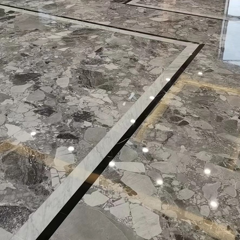 Polished Grey Natural Marble Big Slab Price for Wall Flooring Tile Background Kitchen Counter Top Desk