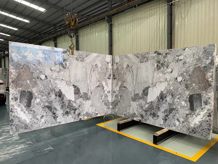 Polished Grey Natural Marble Big Slab Price for Wall Flooring Tile Background Kitchen Counter Top Desk