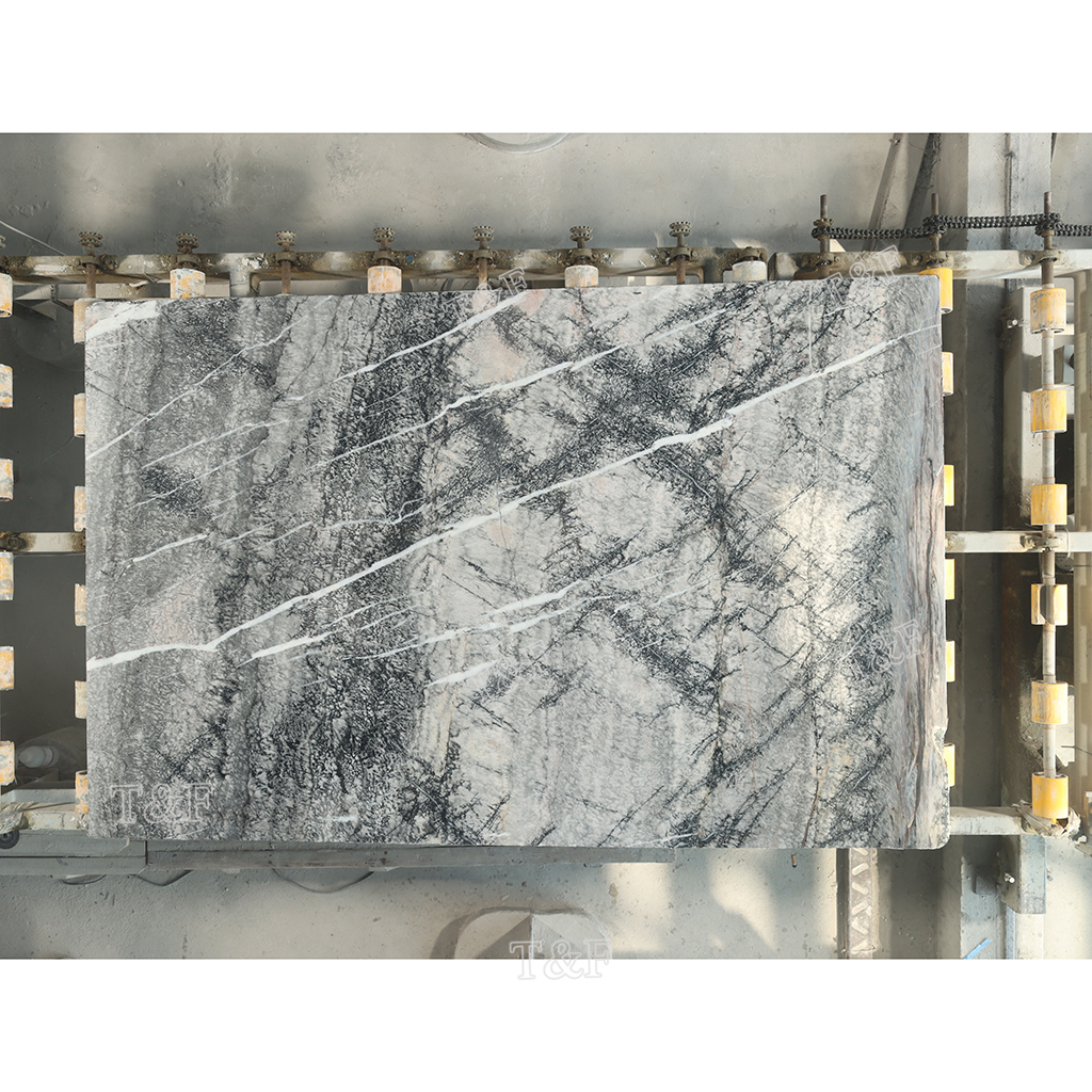New Factory Manufacturer Price Colorful Kitchen Grey Marble Slabs Tile Sale Natural Stone Customized Wall Marble Slab