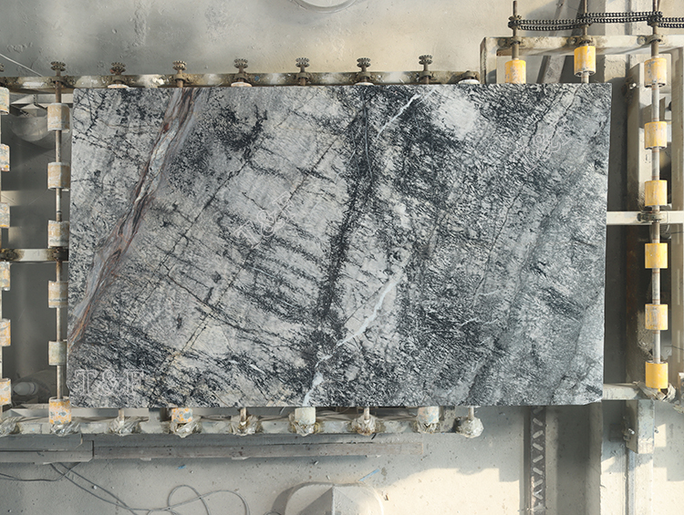 New Factory Manufacturer Price Colorful Kitchen Grey Marble Slabs Tile Sale Natural Stone Customized Wall Marble Slab