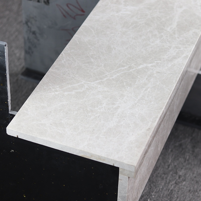 Customized Hotel Villa Grey Natural Stone Marble Stairs Price Marble Stone Staircase Steps