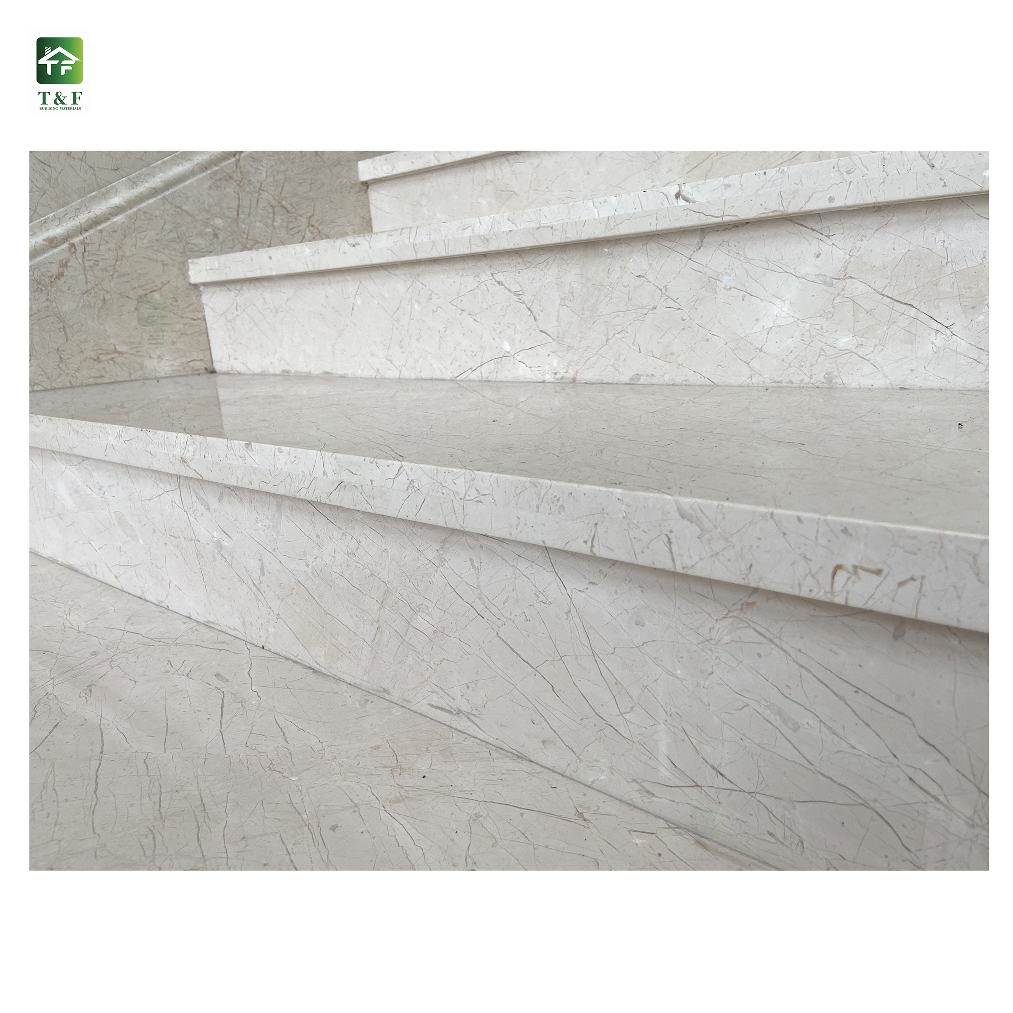 Modern Simple Straight Natural Stone Foot Steps Marble Stair Staircase