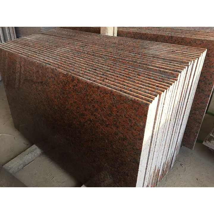 Wholesale Chinese Balmoral Maple Red Granite Natural Marble Stone Floor Stairs Polished  Granite Slab