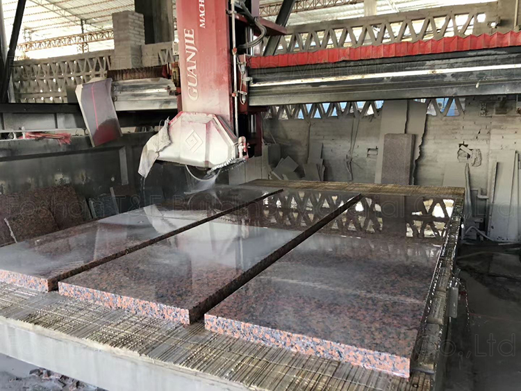 Wholesale Chinese Balmoral Maple Red Granite Natural Marble Stone Floor Stairs Polished  Granite Slab