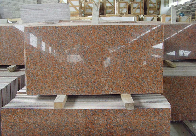 Wholesale Chinese Balmoral Maple Red Granite Natural Marble Stone Floor Stairs Polished  Granite Slab