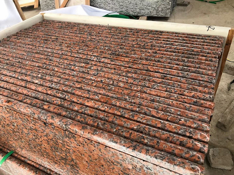 Wholesale Chinese Balmoral Maple Red Granite Natural Marble Stone Floor Stairs Polished  Granite Slab