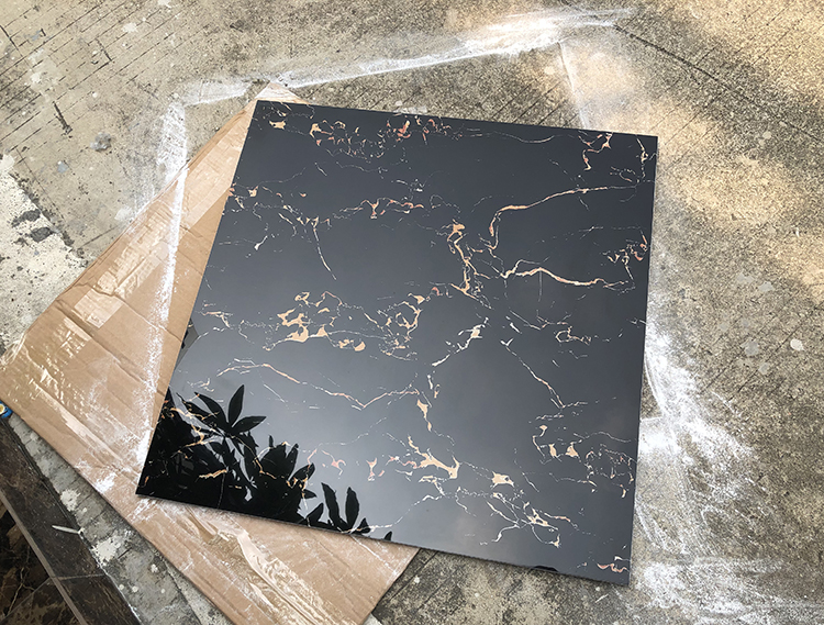Factory Direct Black and Gold Natural Marble Board Tile Golden Flower Interior Wall and Floor Decoration Big Marble Slab
