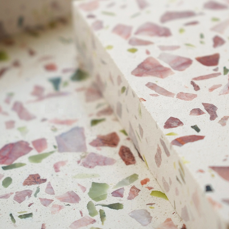 High Quality Full Polished Home Decorative Terrazzo Countertop Flooring Tile for Home Decoration