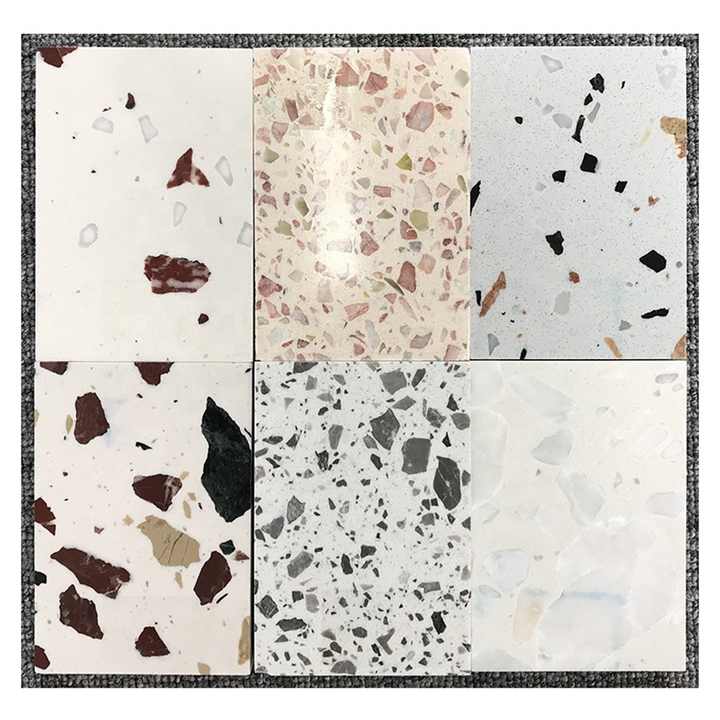 High Quality Full Polished Home Decorative Terrazzo Countertop Flooring Tile for Home Decoration