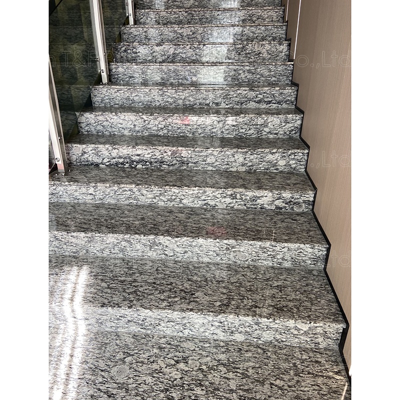Italian White Galaxy Natural China Granite Stone Floor Stair Kitchen Countertop Sink Granite Marble