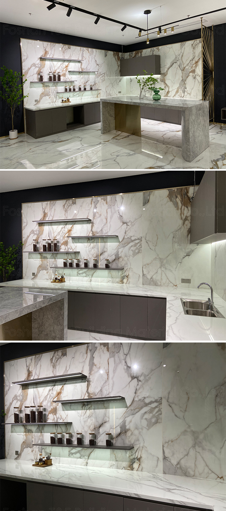 Wholesale Guangdong Black White Veins Stone Bathtub Sink Dining Table Nero Marquina Marble Slabs
