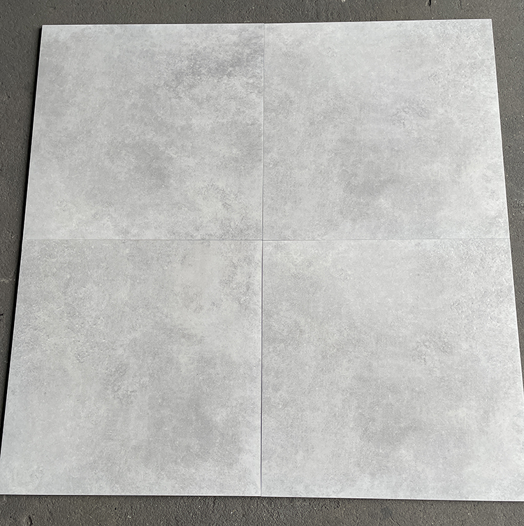 Matt 600x600 60x60cm Anti Slip Concrete Look Porcelain Rustic Floor Ceramic Cement Tiles