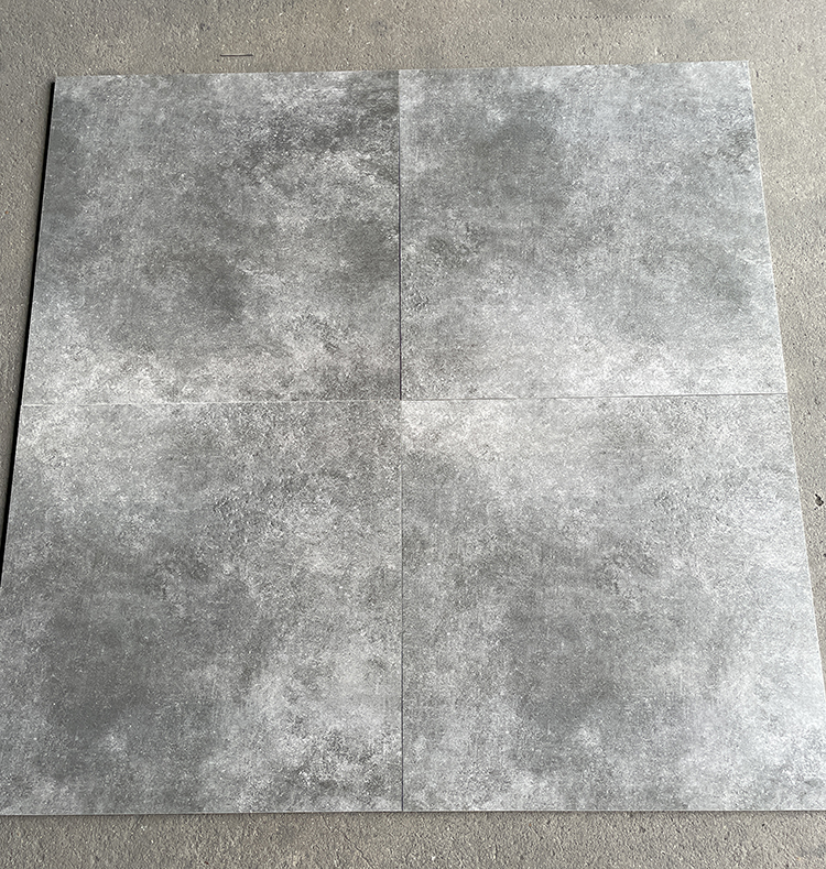 Matt 600x600 60x60cm Anti Slip Concrete Look Porcelain Rustic Floor Ceramic Cement Tiles