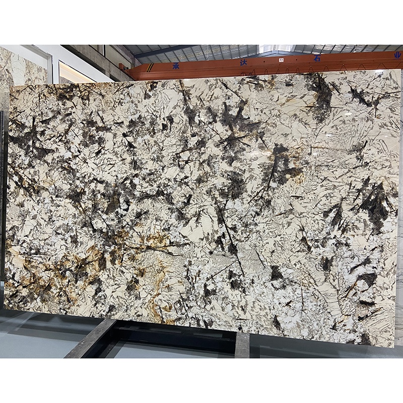 Wholesale Price Pandora White Marble Slab Patagonia Marble Slab Tile Natural Luxury Stone Brazilian Pandora Marble
