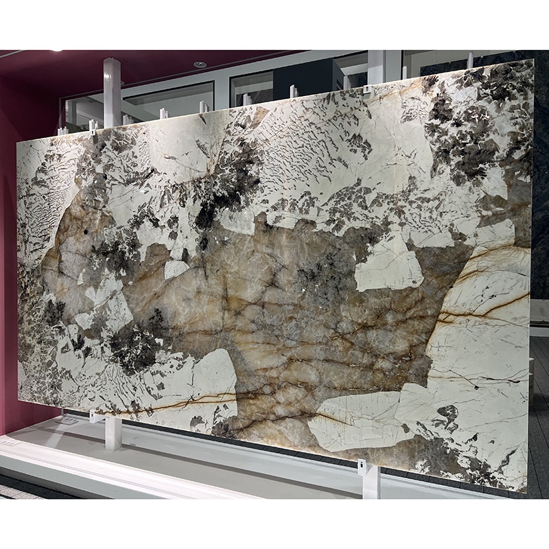 Wholesale Price Pandora White Marble Slab Patagonia Marble Slab Tile Natural Luxury Stone Brazilian Pandora Marble