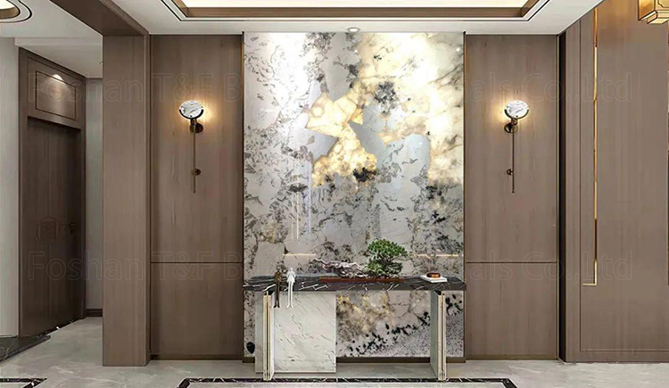 Wholesale Price Pandora White Marble Slab Patagonia Marble Slab Tile Natural Luxury Stone Brazilian Pandora Marble