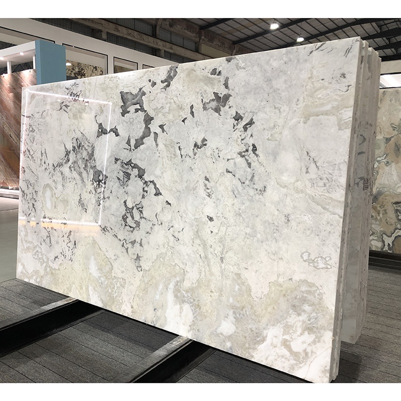 Hot Sale Imported Luxurious Brazil Pierre Naturel Wall Panel Table Countertop Green Marble Slab Tile
