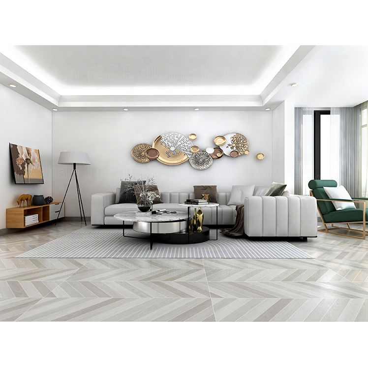 60x120 Large Format Rustic Grey Brown Wood Tiles Floor Bedroom Living Room Porcelain Wooden Tile