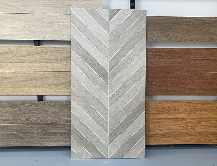 60x120 Large Format Rustic Grey Brown Wood Tiles Floor Bedroom Living Room Porcelain Wooden Tile