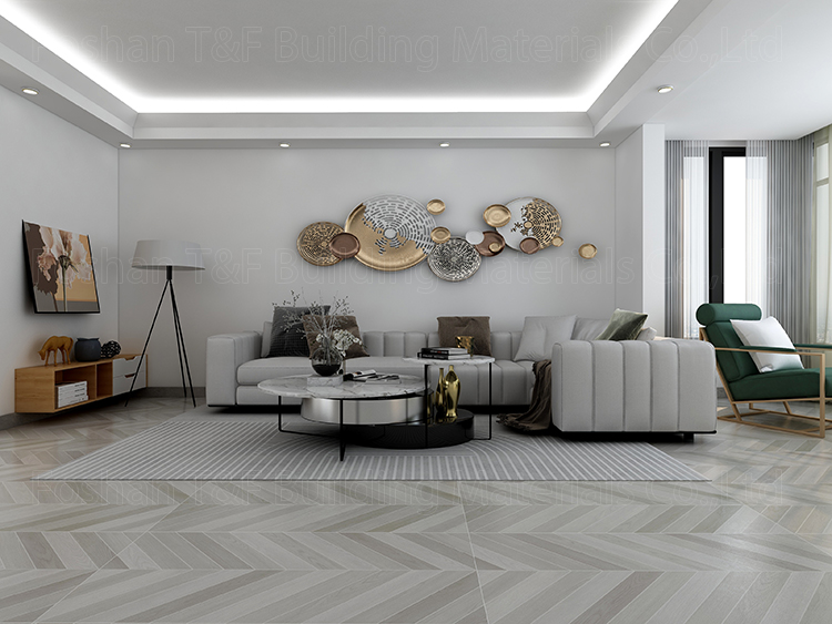 House Interior Design 600x1200mm Ceramic Brown Wood Tiles for House Porcelain Tile Wooden