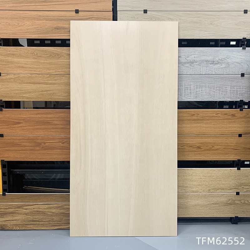 Foshan High Quality 600*1200mm Natural Wood Glazed Finish Rustic Porcelain Wooden Floor Tiles Ghana