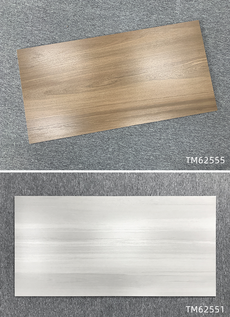 Foshan High Quality 600*1200mm Natural Wood Glazed Finish Rustic Porcelain Wooden Floor Tiles Ghana