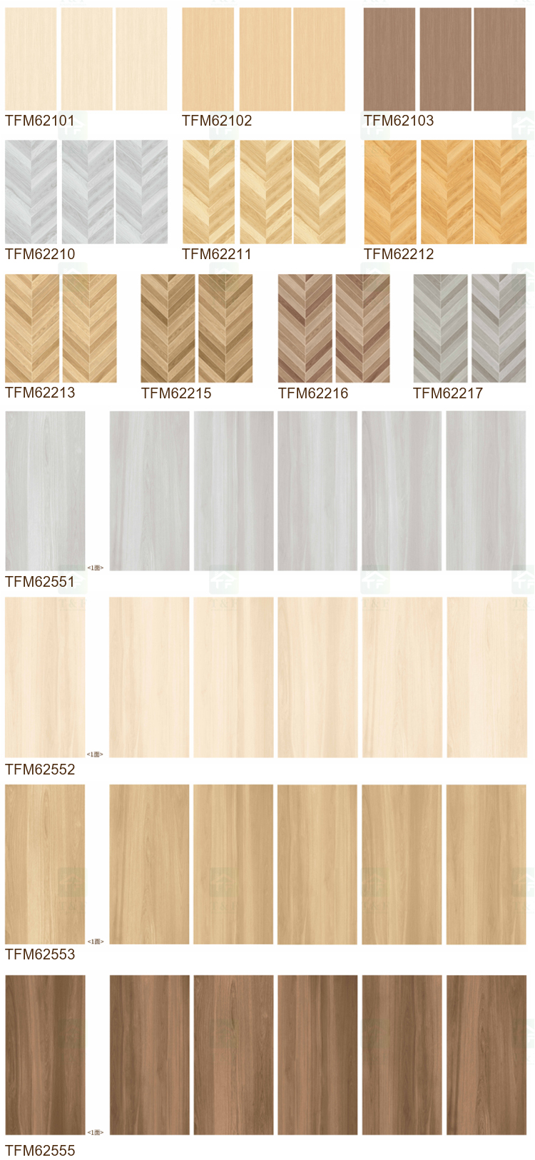 Foshan High Quality 600*1200mm Natural Wood Glazed Finish Rustic Porcelain Wooden Floor Tiles Ghana