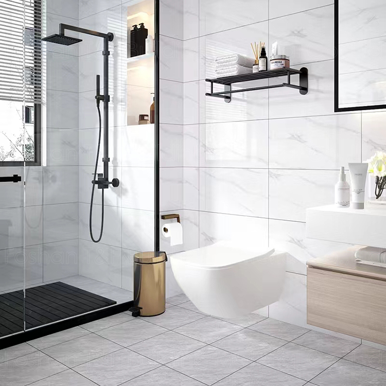 30 X 30 cm Matte Cement Grey Grid Pattern Porcelain Rustic Wall Ceramics Bathroom Floor Tile