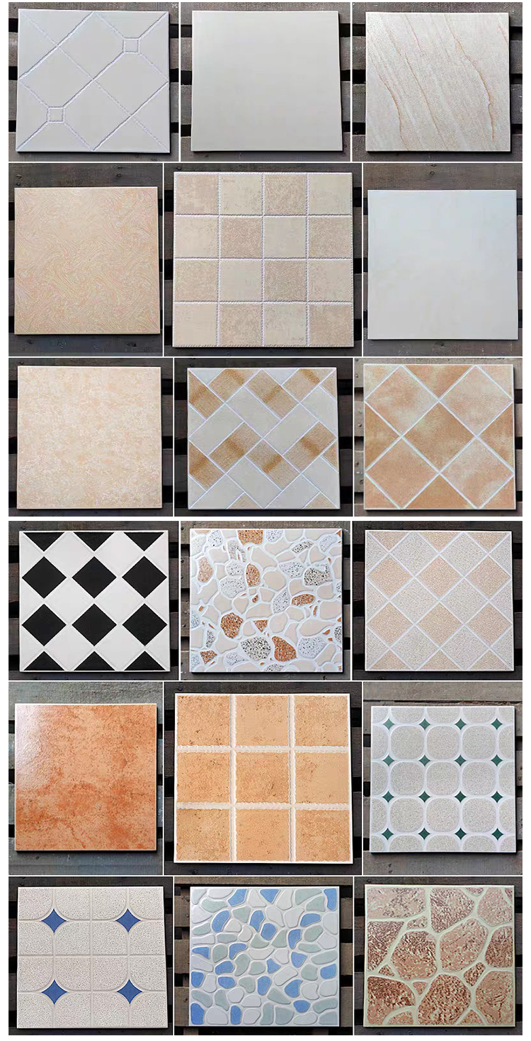 30 X 30 cm Matte Cement Grey Grid Pattern Porcelain Rustic Wall Ceramics Bathroom Floor Tile