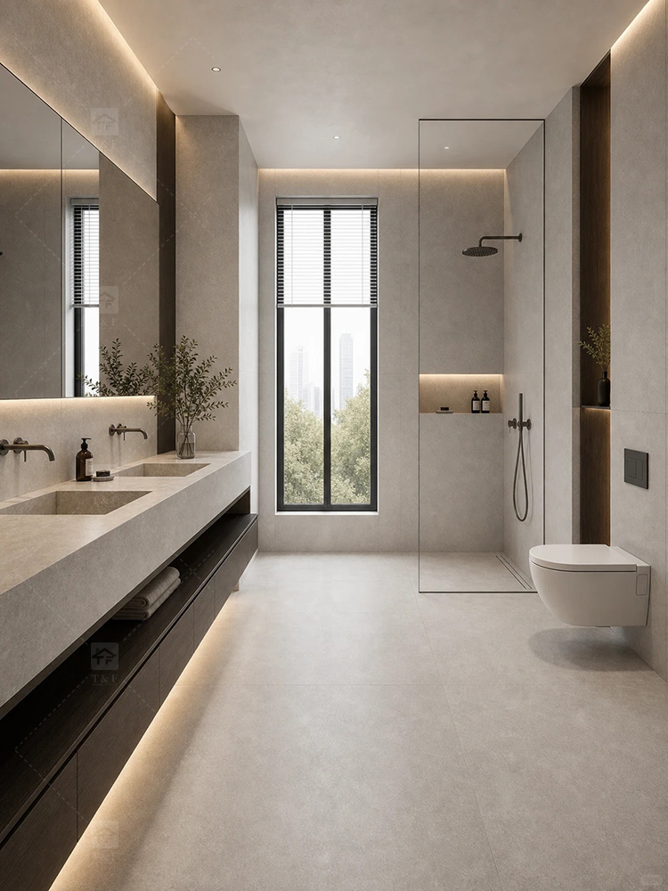 60x60cm for Living Room Flooring Ceramic Cement Concrete Looking Porcelain Rustic Tile
