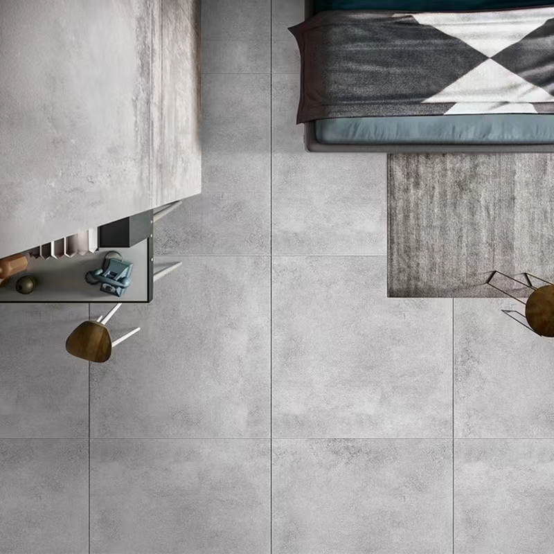 60x60cm for Living Room Flooring Ceramic Cement Concrete Looking Porcelain Rustic Tile