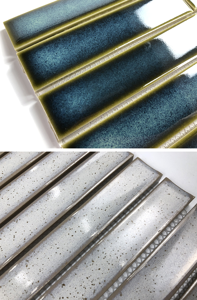 Wholesale Modern Long Strip Kit Kat Kitchen Bathroom Shower Wall Backsplash Ceramic Porcelain Glazed Mosaic Tile