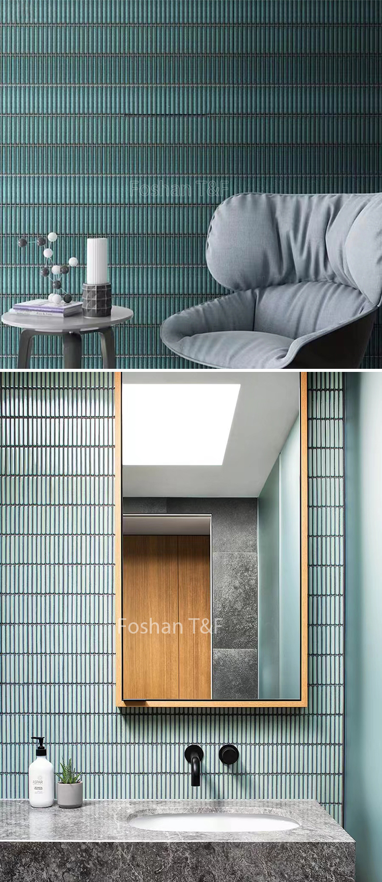 Wholesale Modern Long Strip Kit Kat Kitchen Bathroom Shower Wall Backsplash Ceramic Porcelain Glazed Mosaic Tile