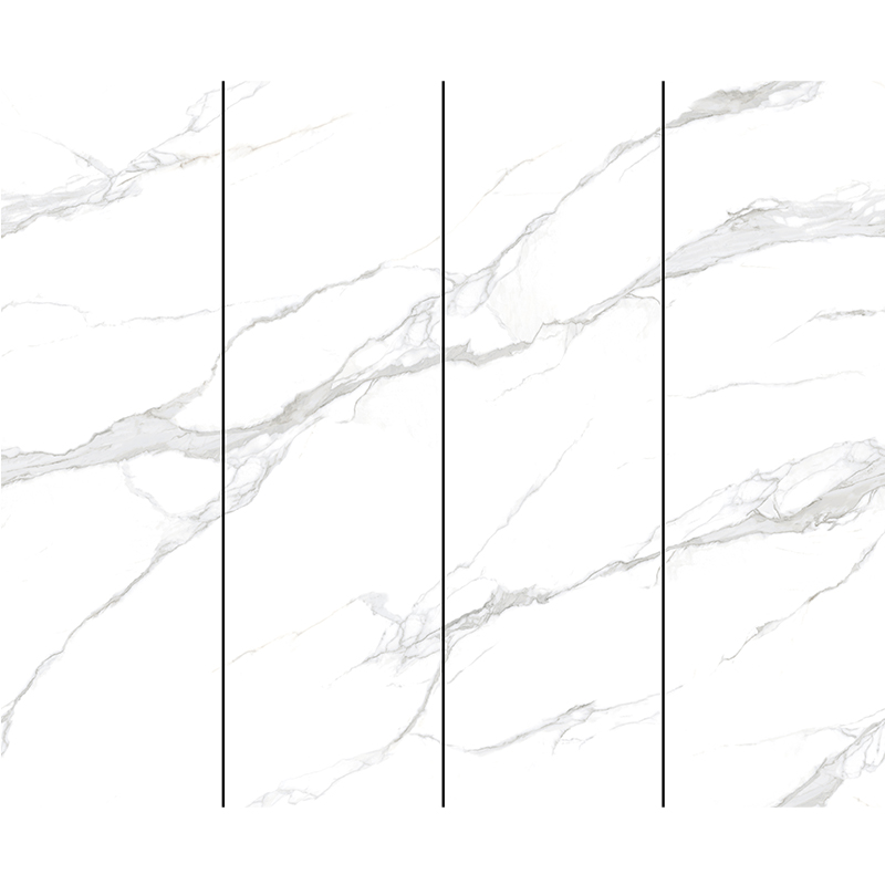 800 X 2600 mm Large Format Polished White Marble Grey Black Sintered Stone Tile Wall Slabs
