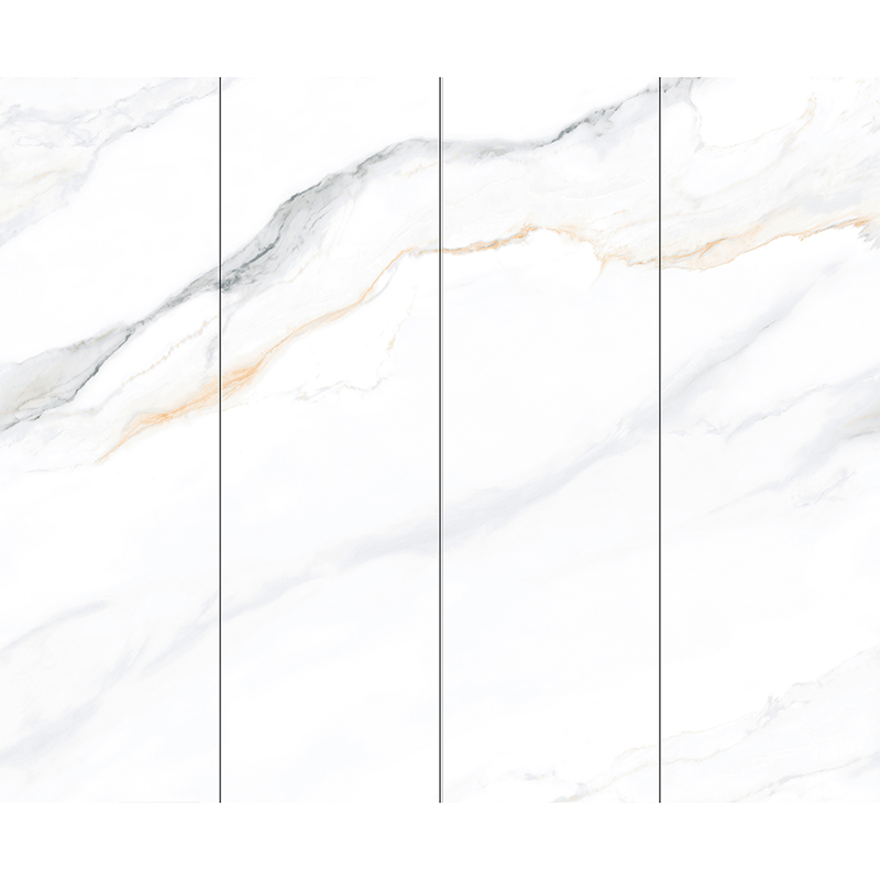 800 X 2600 mm Large Format Polished White Marble Grey Black Sintered Stone Tile Wall Slabs