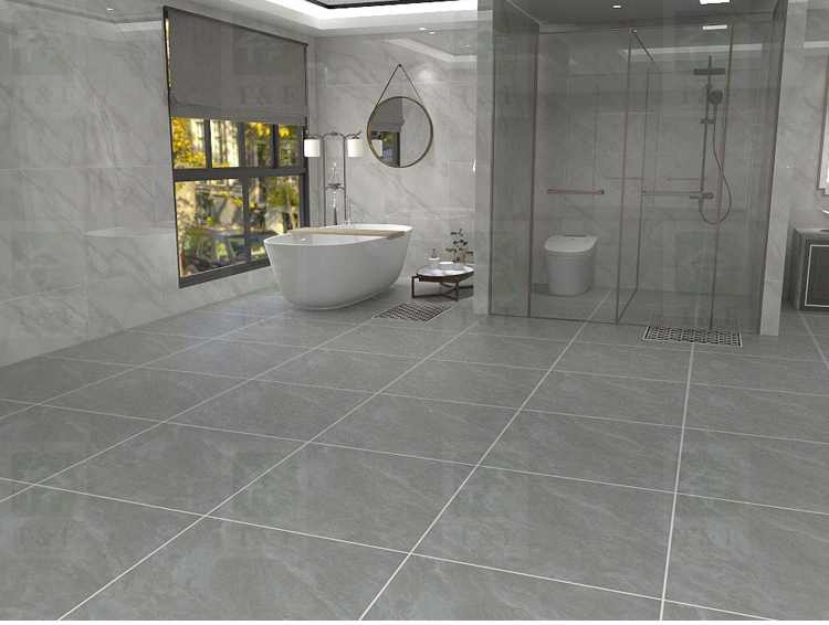 Fashion Grey Tile for Floor 60x60  Porcelain Non Slip Industrial Tile for Wall Floor Tile